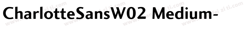 CharlotteSansW02 Medium字体转换
